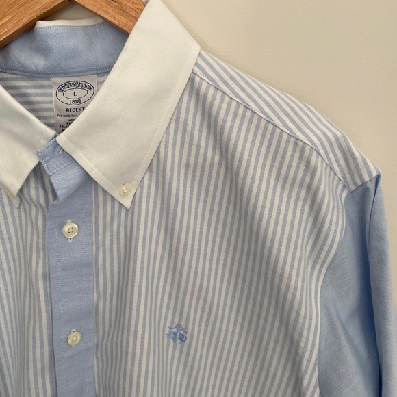 NEW Brooks Brothers Regent Fit Button Down Shirt - Picture 1 of 4